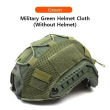 (Green) 1PCS Tactical Helmet Cover for Fast MH PJ BJ Helmet Airsoft Army Helmet Cover Accessories Cycling Helmet Net with Elastic