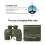 Marine Navigation Binoculars Waterproof 10X50 Green 5