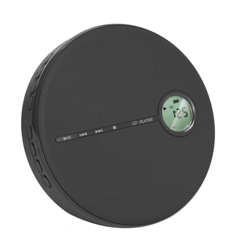 Rechargeable Bluetooth CD Player, Music CD Disc Player for Car Black