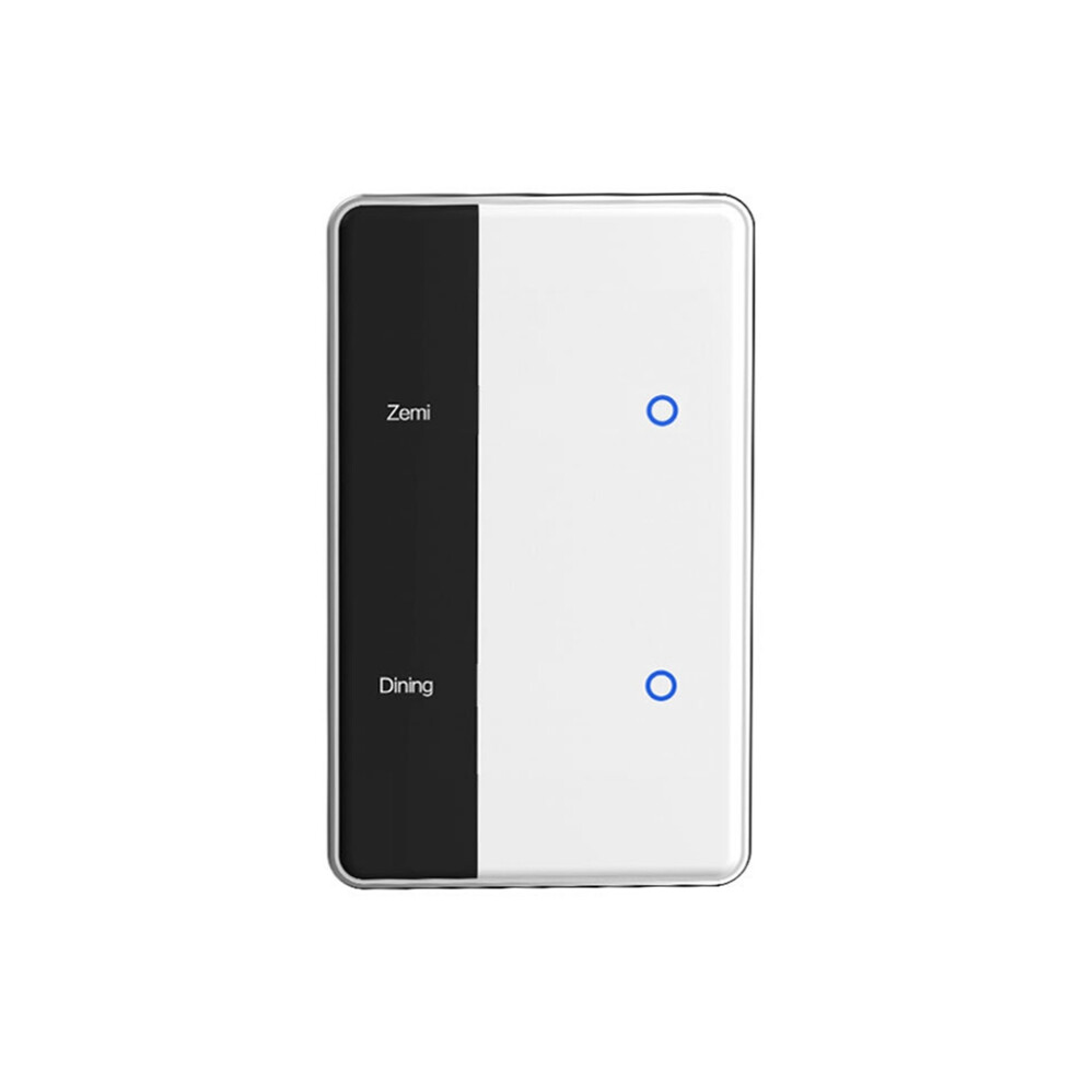 Tuya Zigbee Diy Name Switch 2 Gang Smart Touchscreen Switch 4851244647805