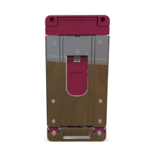 Folding Trolley Case Stainless Steel Luggage Trolley Case Pink