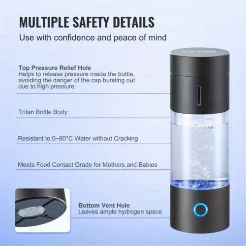 Bouteille d'eau à hydrogène 1400PPB Générateur de bouteille d'eau à hydrogène 2
