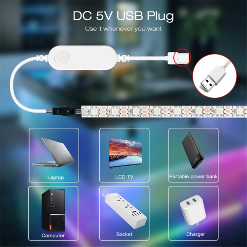 WLED ESP32 Mini-LED-Streifen-Controller RGB IC Digital 1