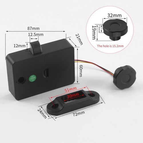 Smart Fingerprint Drawer Lock Electronic Keyless Induction Lock 2