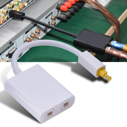 Digitale SPDIF optische audiosplitter 2-weg Toslink splitteradapter 2