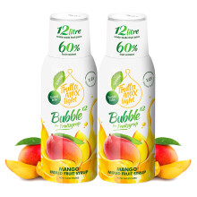 2 Pack - Light - Low Carb - Fitness Syrup by FruttaMax | Zero Sugar | with Stevia | 60% Fruit Content 500ml (2 x Mango - Light)