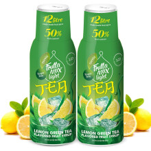 2 Pack - Light - Low Carb - Fitness Syrup by FruttaMax | Zero Sugar | with Stevia | 50% Fruit Content 500ml (2 x Lemon Green Tea - Light)