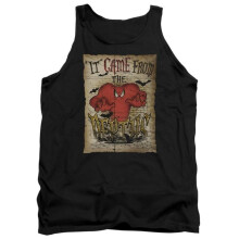 Trevco Sportswear LT191-TK-5 Looney Tunes The Depths Adult Tank Top, Black - 2X