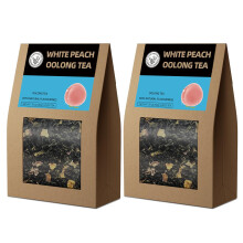 HANFANGLING White Peach Oolong Tea,2PCS, Relieve Fatigue, Refreshing Promote Digestion Fresh Sweetness of White Peach & Aromatic Taste of Oolong Tea