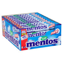 Mentos Soft Mints, Mint Chewy Party Sweets With Natural Colours, Suitable for Vegetarians - 40 Rolls