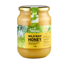 Pure Natural Wild Raw Honey 1kg - Unpasteurised, Unfiltered, Crystallized Estonian Honey - Sustainably Harvested with 100% Green Energy