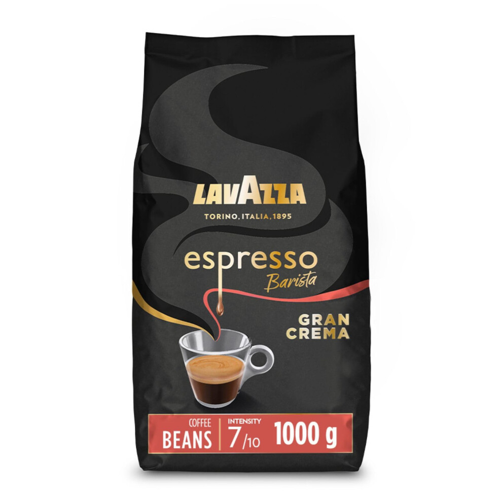 Lavazza Barista Gran Crema, Arabica And Robusta Drum Roast Coffee Beans, Pack Of 1Kg