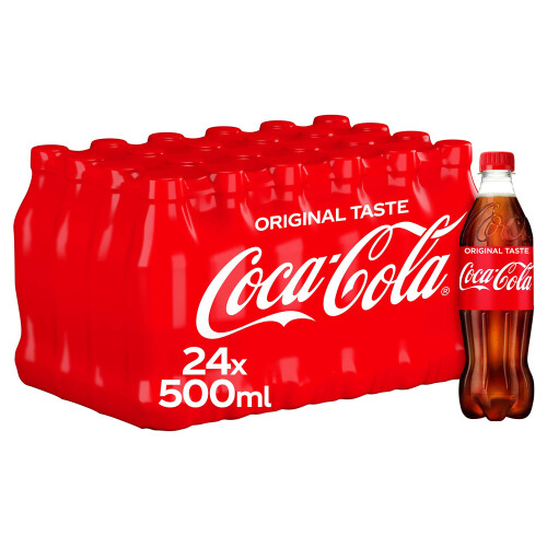 Coca Cola Classic PET Cola 500 ml (Pack of 24)