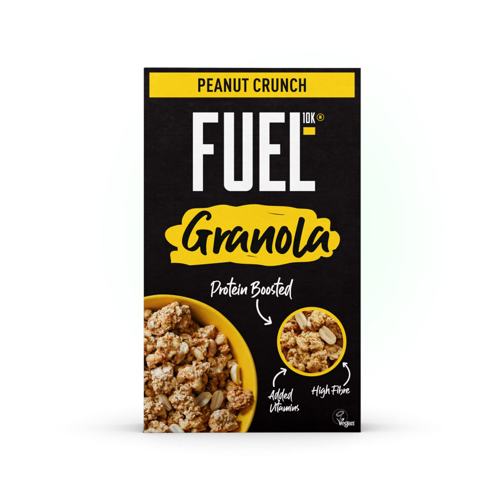Fuel10k Peanut Loaded Chunky Granola, Protein Boosted & High In Fibre, 400 G (Pack Of 6)