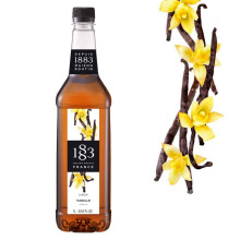 1883 Maison Routin Premium Vanilla Syrup for Coffee, Hot Chocolate & Cocktails PET 1L