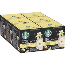 STARBUCKS Vanilla Macchiato by Nescafe Dolce Gusto Coffee Pods, 6 x 12 (72 Capsules)