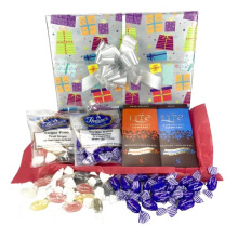 "No Added Sugar Sweets & Chocolate Hamper" - Gift Wrapped - Large Mix Gift Diabetic - Birthday, Get Well Gift Box Large Mix - Dad- Uncle- Mum- Auntie-