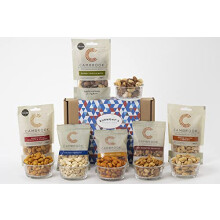 Cambrook Ultimate Nuts & Snacks Hamper - Includes A Variety Of Peanuts, Cashews, Truffle Nuts, Giant Corn & More - Hamper Exclusive to Burmont's