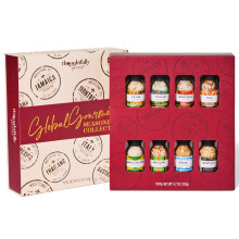 Thoughtfully Gourmet, Global Spice Gift Set, International Seasonings Include Cajun, Italian, Montreal, Thai, Jamaican Jerk, Mexican, Greek and