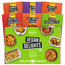 Spicentice Vegan Delights - 6 Authentic Plant Based Recipe with 100% Natural Premium Grade Spices, Seasoning & Herbs - Ideal Vegan Gift - Nut Free
