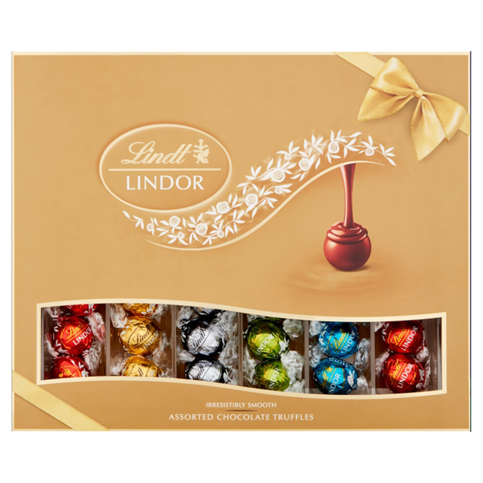 Lindt Lindor Assorted Chocolate Truffles Gift Box 525g