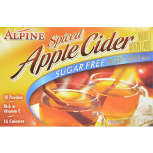 Alpine Spiced Apple Cider Sugarfree Instant Drink Mix 10 Sachet Pack 40g Box