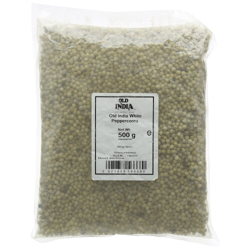 Old India White Peppercorns 500g