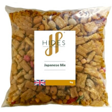 Hides Fine Foods - Japanese Mix 1kg - GMO Free - Snacking - Japanese Snack Mix - Bar Snack - Perfect for Parties - Mixture of Peanuts and Crackers