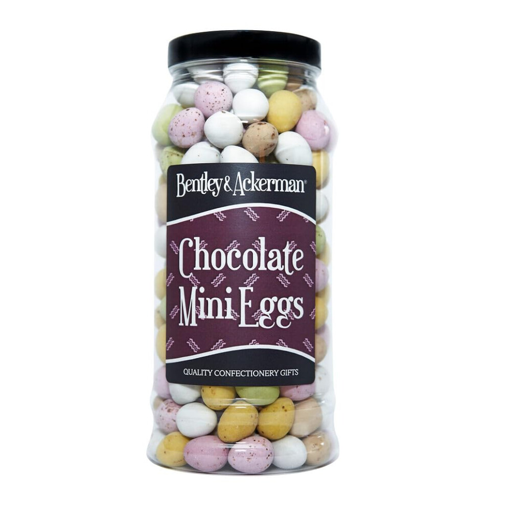 Ackerman Chocolate Mini Eggs - (660G) Original Mini Eggs In A Gift Jar By Bentley & Ackerman's Sweet Shop.