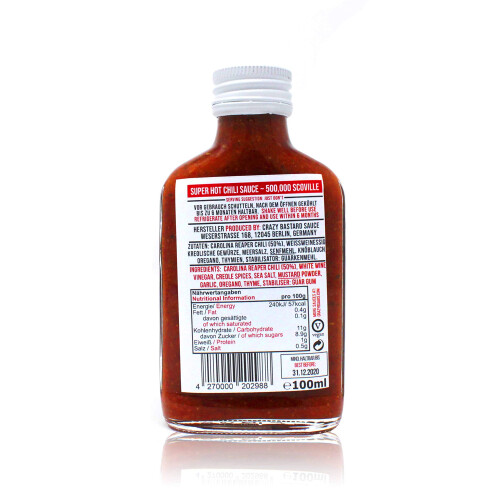 Crazy Bastard Sauce - Superhot Reaper 100ml 1