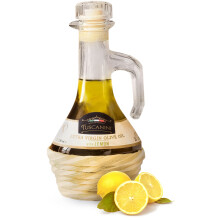 Tuscanini Lemon Infused Extra Virgin Olive Oil 250mL, Imported from Italy, Cold-Pressed, Luxurious Taste, All Natural, Non GMO, Upgrade Your Meals