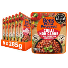 Ben?s Original Plant Powered Bean Chilli Non Carne, Bulk Multipack 6 x 285 g pouches