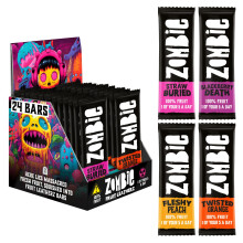 Zombie Fruit Bars, Variety Box (24 Bars, 4 Flavours) - Healthy Snacks ? Low Calorie Snack Box