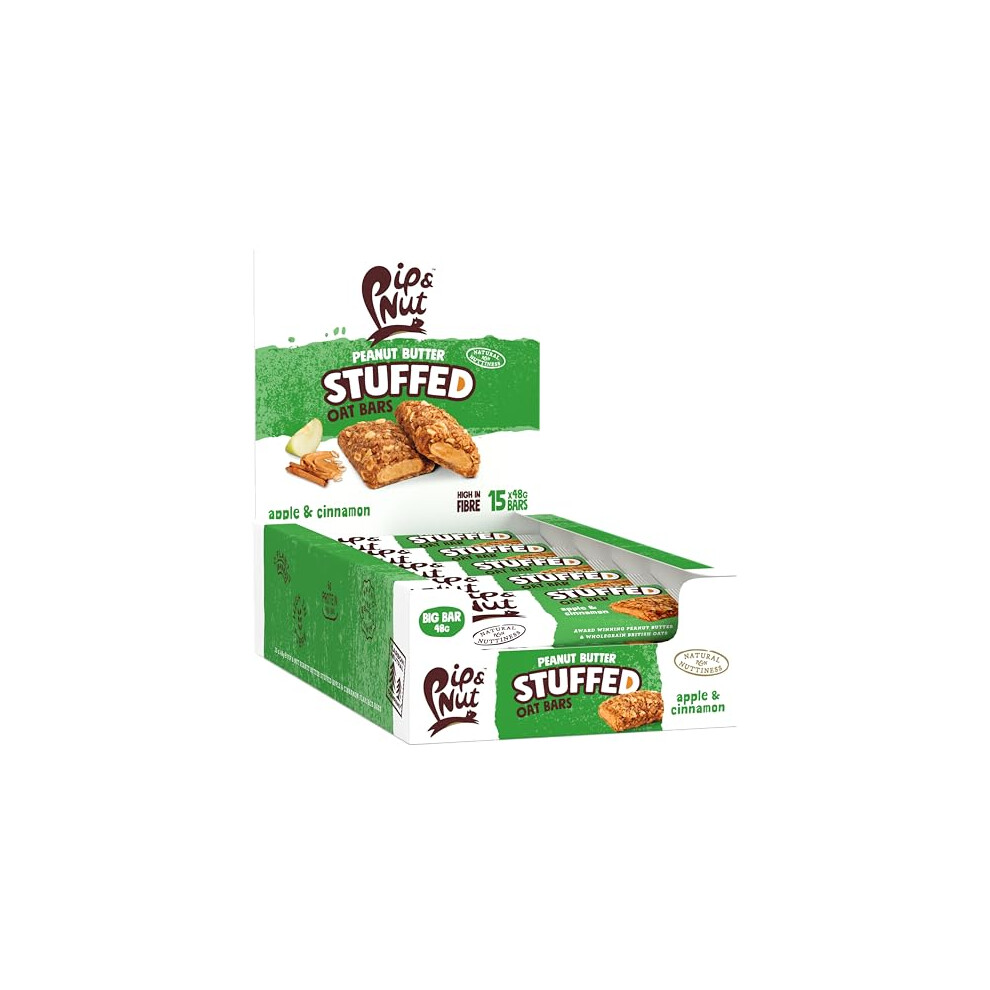 Pip & Nut Peanut Butter Stuffed Oat Bar Apple & Cinnamon 15 X 48G