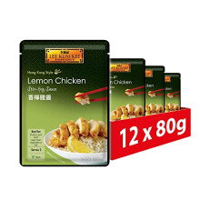 Lee Kum Kee Lemon Chicken Sauce, Vegan, 80 g (Pack of 12)