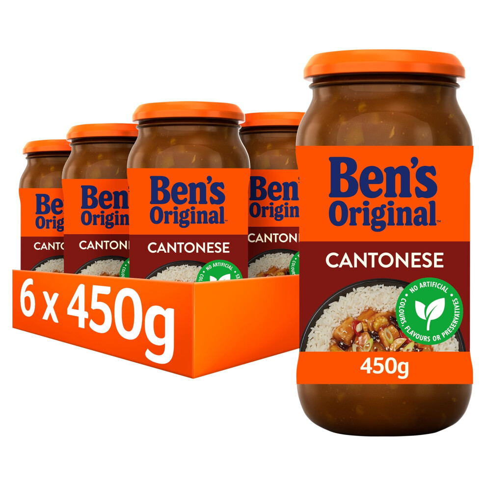Ben's Original Cantonese Sauce Stir Fry Sauce Jar, Bulk Multipack 6 X 450G