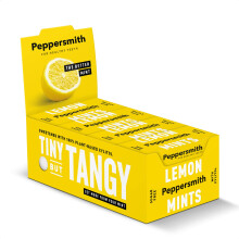 Peppersmith - Sicilian Lemon Mints - Sugar Free Mints - Vegan - Plant Based Xylitol - Breath Freshener - Benefits Oral Health - Pocket Packs - 12x15g