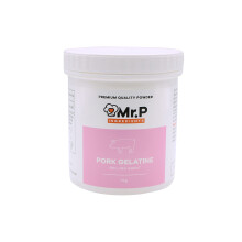 Mr.P Ingredients Pork Gelatine 1Kg 250 Bloom Powder Stabiliser Gelling Aerating Agent Instant Gluten Free Non-GMO (Recyclable Pot)