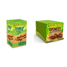 Nature Valley Crunchy Granola Bars Oats 'n' Honey, Pack of 40 Bars & Oat & Chocolate Cereal Bars - 10 Bars (Pack of 5, total 50 Bars)