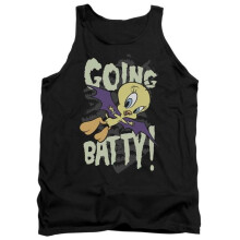 Trevco Sportswear LT193-TK-3 Looney Tunes Going Batty Adult Tank Top, Black - Large