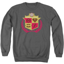 Trevco Sportswear JLA120-AS-6 JLA Defenders Adult Crewneck Sweatshirt, Charcoal - 3X