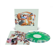 The Dillinger Escape Plan 'Miss Machine' LP Mint Green, White and Metallic Silver Tri Color Merge with Mustard, Cyan Blue & White Splatter Vinyl