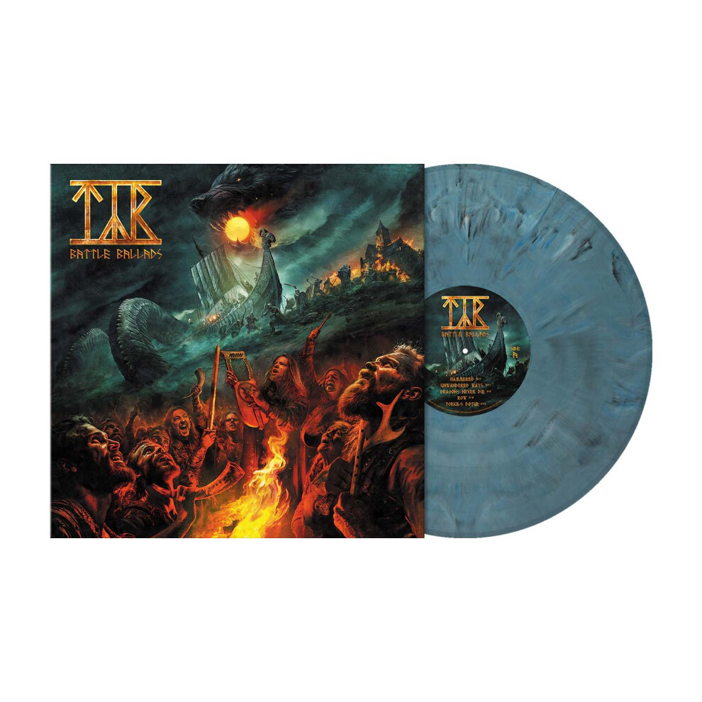Tyr 'Battle Ballads' Lp Marble Vinyl Blue