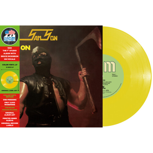 Samson Samson 'Head On' LP Yellow Vinyl