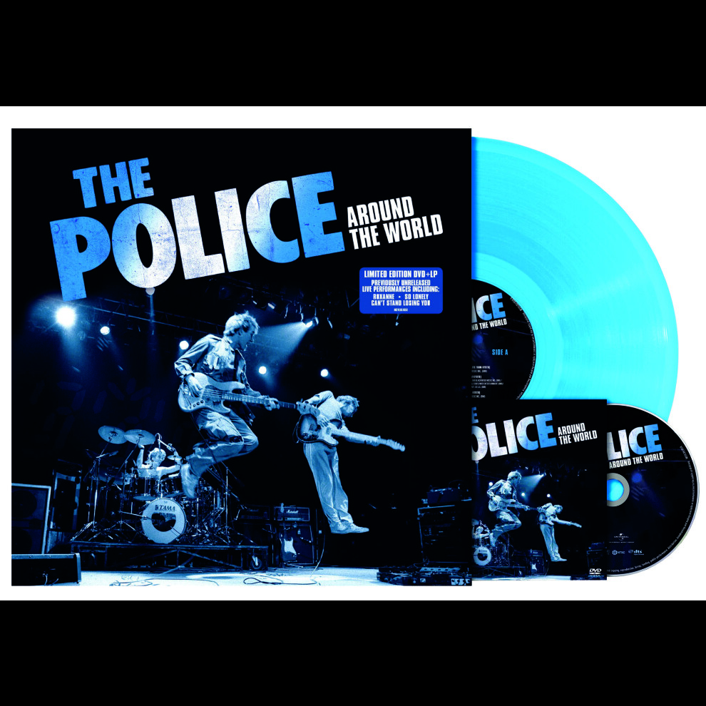 The Police 'Around The World' (Restored & Expanded) Lp Blue Vinyl + Dvd