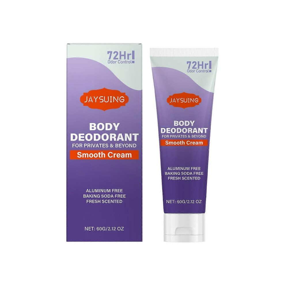 Rowjow Cream (2Pcs) Whole Body Deodorant For Women, 72H Odor Control Body Deodorant For Privates & Beyond, Long-Lasting Freshness And Comfort