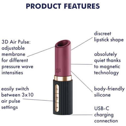 SATISFYER Vibratore Clitorideo Nero 2