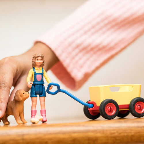 Schleich Schleich Puppy Wagon Ride 2