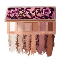 URBAN DECAY Naked Sin Mini Soft Pink Neutral Eyeshadow Palette Matta Metallic Shimmer & Glitter Finish 6 Poskipunasävyistä Nude-luomiväriä Matkay