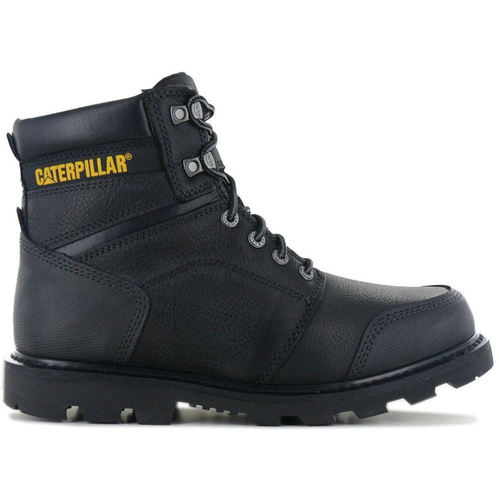 (black, EU 44 UK 10) Cat Caterpillar Allerton Boots - Herren Stiefel Leder Schwarz P725445 Original Schuhe